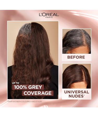 L'Oreal Paris L'Or al Excellence Cr me Colorante Permanente pour Cheveux Couverture 100% Gris Avec Pro-K ratine + Sans Ammoniaque Nus Universels 3U Ch tain Fonc  - Buy Online on GoSupps.com