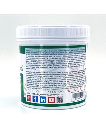 Special Ingredients Agar Agar Powder 500g Premium Quality - Ideal for Vegans and Vegetarians Non-GMO Gluten Free - Recyclable Packaging - Buy Online on GoSupps.com