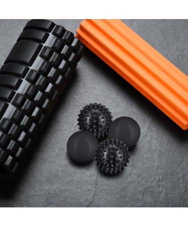 Relaxdays Massage Ball Set of 4 - Hedgehog & Smooth Lacrosse Balls Self-Massage for Fascia Relief - International Shipping Available - Buy Online on GoSupps.com