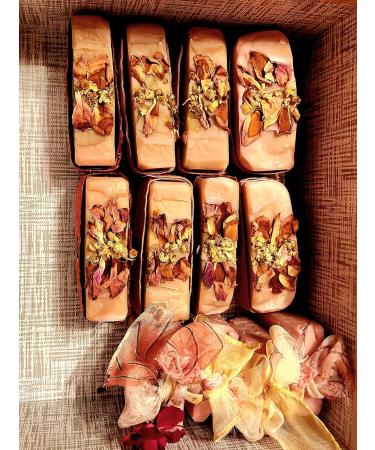 All Natural Rose Lemon Balm & Chamomile Mares Milk Soap - Ideal Gift for Valentine's Easter Mother's Day | Gentle for All Skin Types - Buy Online on GoSupps.com