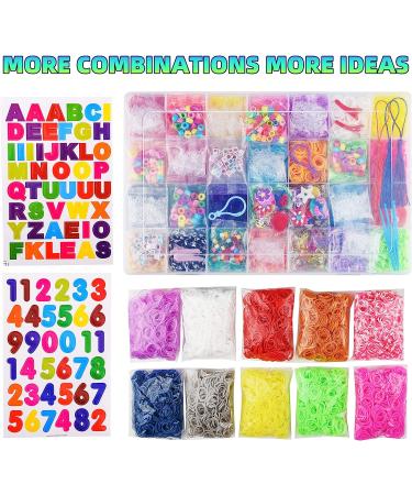 MUDO NEST 20000+ Loom Bands Kit | DIY Rubber Bands Kit with 38 Colors, 500 Clips, 40 Charms | Loom Bracelet Making for Kids - Buy Online on GoSupps.com