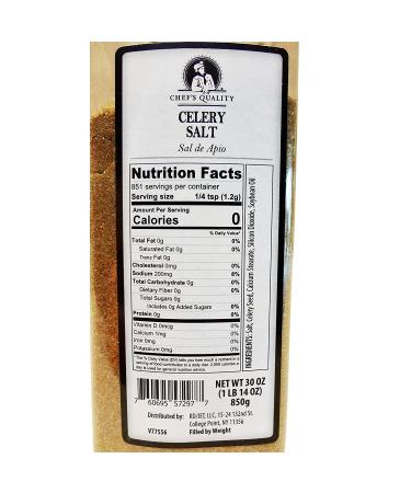 Chef's Quality Celery Salt 30oz - Premium Seasoning Blend for Gourmet Cooking - Buy Online on GoSupps.com