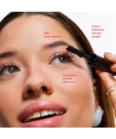 3INA MAKEUP - The 24H Level Up Mascara 900 (mini) - Black Mascara - Lengthening and Shaping Effect - Travel Size Mascara - Mascara for Sensitive Eyes - Vegan - Cruelty Free - Buy Online on GoSupps.com