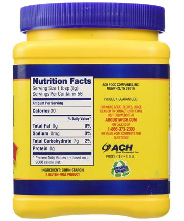Argo 100% Pure Corn Starch 16 Oz Pack of 2 - (Insert your brand name or key feature) - Buy Online on GoSupps.com