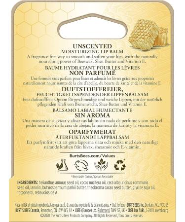 Burt's Bees Natural Moisturizing Lip Balm - 100% Odorless Beeswax & Coconut | International Shipping - Buy Online on GoSupps.com