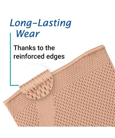 Actimove Everyday Knee Support - Closed Patella Pain Relief & Swelling Large (Left/Right) - Ideal for Chronic Pain & Injuries - Beige - Buy Online on GoSupps.com