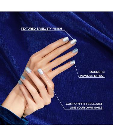 KISS Gel Fantasy Press-On Nails - Drama Brown Oval Shape Medium Size | 28 Nails Glue & Accessories Included - Buy Online on GoSupps.com