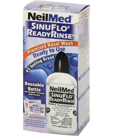 NeilMed SinuFlo Ready Rinse 8 fl oz - Pack of 1 | Nasal Rinse Solution - Buy Online on GoSupps.com