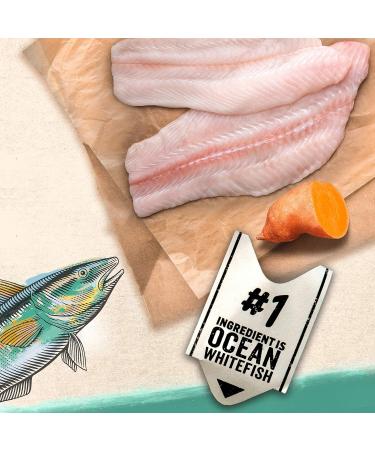 Beyond Natural Wet Dog Food Alaskan Cod Salmon & Sweet Potato Ground Entree - 368 g Can (12 Pack) - Buy Online on GoSupps.com
