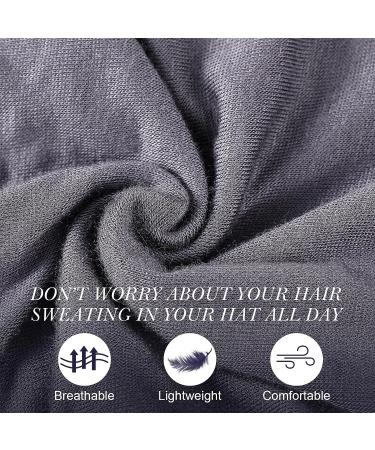 4-Piece Women's Hijab Caps | Soft Beanie Sleep Hats | Long Hair | Black White Grey Brown - Buy Online on GoSupps.com