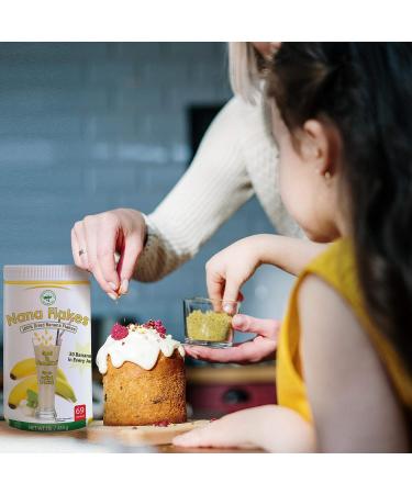 Nutritional Designs Nana Flakes 100% Pure Banana Flakes Powder - One Pound Bag - Decrease Fat Intake, Natural Remedy for Diarrhea & Heartburn - Protein & Fiber Source - Buy Online on GoSupps.com