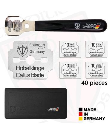 3 Swords Germany Callus Remover Shaver Cutter with 40 Refill Blades - Made in Solingen Germany - Buy Online on GoSupps.com