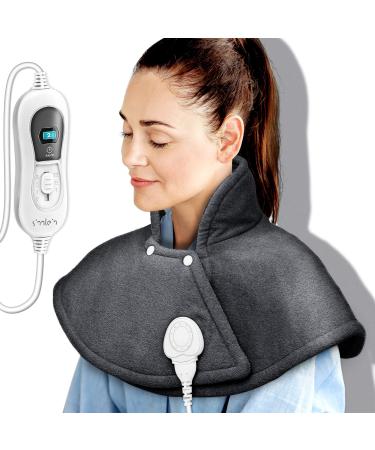 Sinn heating pillow electrically for shoulder neck and back |Heating cape with 3 temperature levels & automatic switch -off |Heat pillow with automatic switch -off and 100W anthracite - Buy Online on GoSupps.com