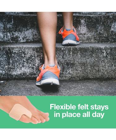 ZenToes U-Shaped Felt Callus Pads - 24 Pack Self-Stick Pedi Cushions to Protect Calluses and Reduce Foot Pain - Buy Online on GoSupps.com