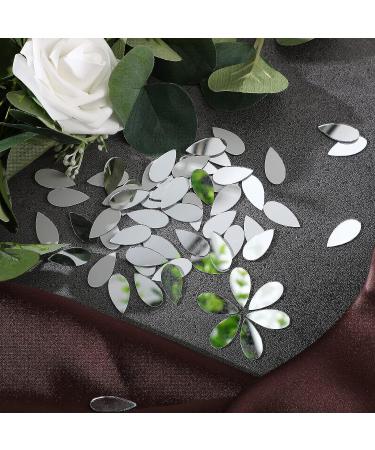 Purpeak Teardrop Craft Mirrors - 150 Pieces Small Glass Mirror Mosaic Tiles for DIY Home Decor - Buy Online on GoSupps.com