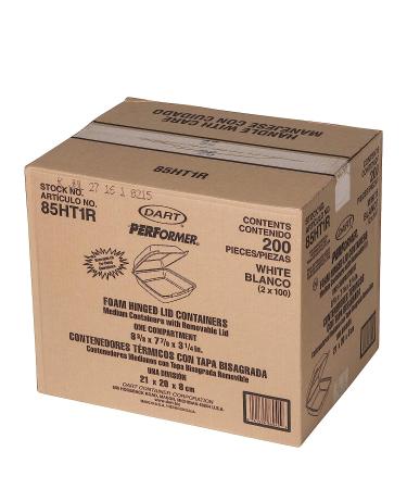 Dart 85HT1R Med Perforated Foam Hinged Container  8.5 in (Case of 200) - Buy Online on GoSupps.com