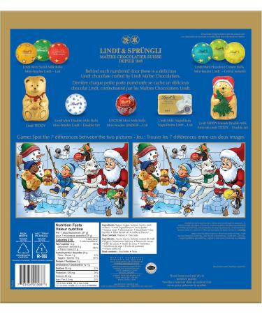 Lindt Kids Christmas Assorted Milk Chocolate Advent Calendar 128 Grams - Buy Online on GoSupps.com