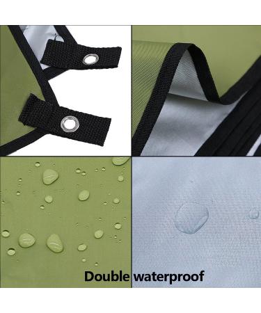 WoneNice 118x118 Camping Tarp with Insulated Silver Coating - Army Green Oversize for Tent, Footprint, Sun & Ground Protection - Ideal for Beach, Car, Camping & Adventure - Buy Online on GoSupps.com