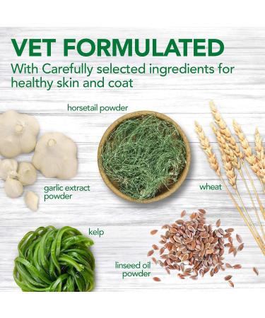 Vet's Best Skin & Coat Dog Supplements | Relieve Dogs Skin Irritation and Shedding Due to Seasonal Allergies or Dermatitis | 60 Chewable Tablets - Buy Online on GoSupps.com