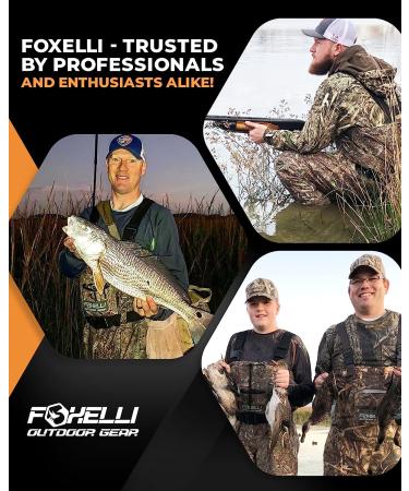 Foxelli Chest Waders  Camo Hunting Fishing Waders for Men and Women with Boots  2-ply Nylon/PVC Waterproof Bootfoot Waders 11 Camo - Buy Online on GoSupps.com