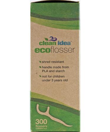 Clean Idea EcoFlosser - 300 Biodegradable Floss Picks for Sustainable Dental Care - Buy Online on GoSupps.com
