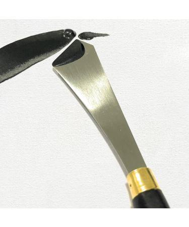 Painting Knife Set of 2 - Wood Handle, Steel Blade Palette Knives for Art and Paint - Straight Edge Gentle Flex (2 Pack) - Buy Online on GoSupps.com
