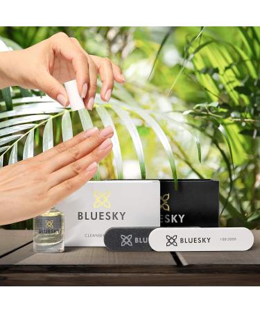 BLUESKY Gel Nail Polish Remover Kit Remove and Revive Set 20 Acetone Remover Wraps 20 Cleanser Wipes 10 Cuticle Pushers Cuticle Oil Nail File & Buffer - Buy Online on GoSupps.com