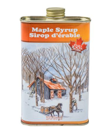 Turkey Hill Sugarbush Heritage Tin Can 100% Pure Premium Canadian Dark Robust Maple Syrup (500ml) 500 ml