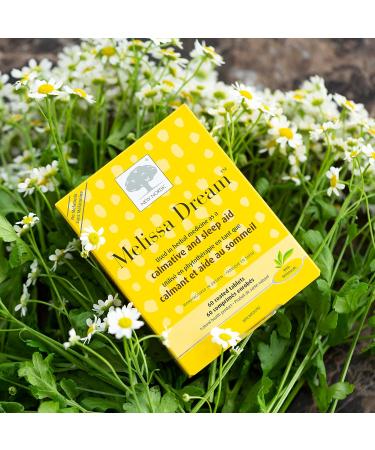 New Nordic Melissa Dream - Herbal Sleep Support Supplement with Lemon Balm & Chamomile - Encourages Restful Sleep without Melatonin - Non-GMO Gluten-Free & Dairy-Free - 60 Vegan Tablets 1 - Buy Online on GoSupps.com