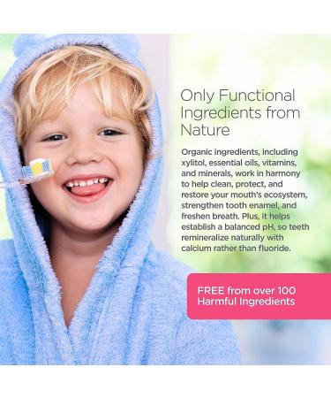 ORL Organic Bubblegum Toothpaste for Kids - Natural & Safe Formula to Clean, Whiten Teeth, and Strengthen Enamel - Buy Online on GoSupps.com