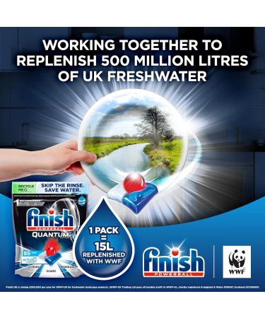 Finish Quantum Ultimate Dishwasher Tablets Lemon - 50 Count Pack of 1 - Buy Online on GoSupps.com