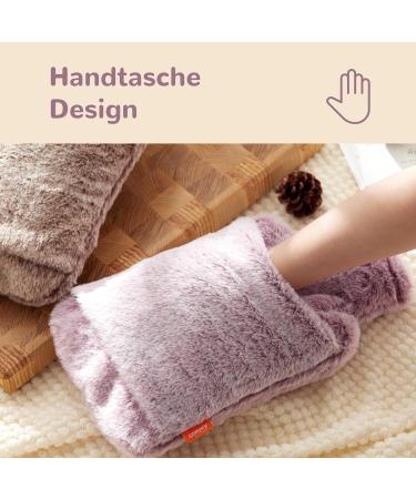 Buy Samply Hot Water Bottle with Soft Cover - 2L Purple | Ideal for Cold Nights - Perfect for Adults & Children - Buy Online on GoSupps.com