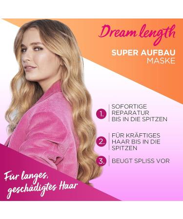 L'Or al Paris Elvital Anti-Spliss Haarmask | Intensive Treatment for Long Damaged Hair - 300ml with Vegetable Vitamins & Castor Oil - Buy Online on GoSupps.com