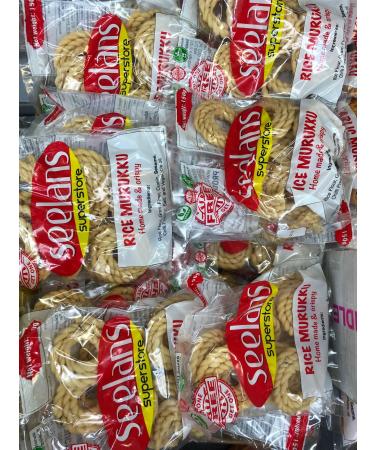 Seelans Rice Murukku 150G | Indian Spicy Snacks | Ready to Eat | Classic Snacks | Savory Snacks | Indian Origin | Each 150G | Pack Of 2
