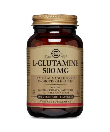 Solgar  L-Glutamine 500 mg, 100 Vegetable Capsules