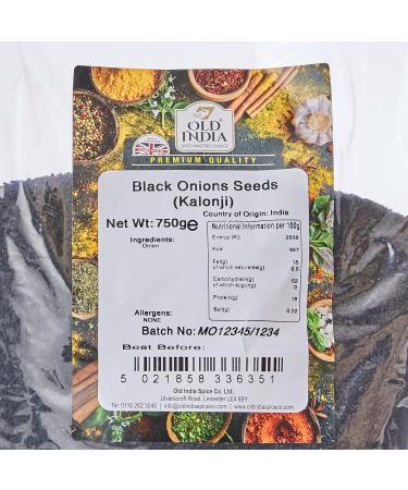 Old India Black Onions Seeds (Kalonji) 750g - Premium Quality Spices for Cooking - Buy Online on GoSupps.com