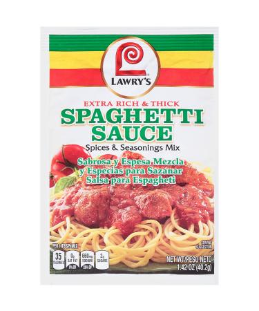Lawry's Extra Rich Spaghetti Sauce Mix - 1.42 oz (Pack of 12) - Buy Online on GoSupps.com