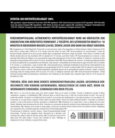 Alpi Investment OOD ORGANIC shepherds purse herb dried 250g shepherds purse herb organically cut shepherds purse herb from the wild collection shepherds purse herb 100 natural shepherds purse herb tea - Buy Online on GoSupps.com