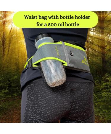 INUFYSOUL Plassers for Chore - Men's Running Bag with Hip Pocket & Sports Belt for Jogging Hiking & Fitness - Compatible with All Smartphones (Gray) - Buy Online on GoSupps.com