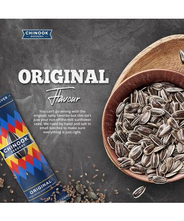 Chinook Seedery Roasted Jumbo Sunflower Seeds - Keto Snacks - Gluten Free, Non GMO - 4 oz (Pack of 12) - Original Flavor - Buy Online on GoSupps.com