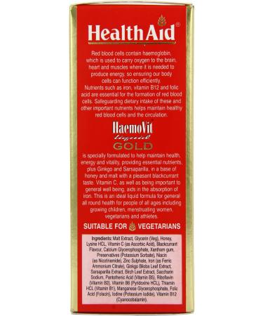 Health Aid Haemovit Liquid Gold tonic 200ml Liquid - Buy Online on GoSupps.com