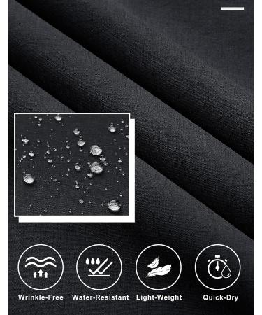 Libin Men's Golf Pants Slim Fit Stretch 30/32 Quick Dry Lightweight Comfort with Pockets - Black 36W x 30L - Buy Online on GoSupps.com