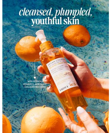 Truly Beauty Vegan Collagen Anti-Aging Cleanser with Retinol & Vitamin C - Refreshing 8 Fl Oz | Shop Internationally - Buy Online on GoSupps.com