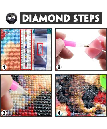 Yomiie 5D Diamond Painting Four Seasons Owl Full Drill by Number Kits - DIY Birds-01 | Set of 2 - 12x16 inch | Rhinestone Embroidery Craft for Home Decoration - Buy Online on GoSupps.com