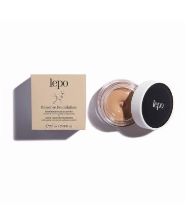 LEPO LEPO | BioSense Cream to Powder Foundation No. 02 Nude with coconut oil and organic tapioca starch for polished and hydrated skin all day long