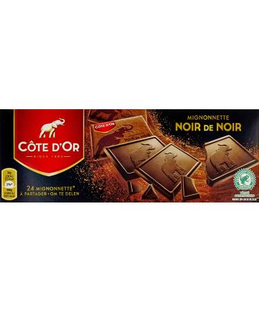 Côte d'Or 24 Mignonnettes Noir de Noir to Share Box of 240 g - Pack of 4