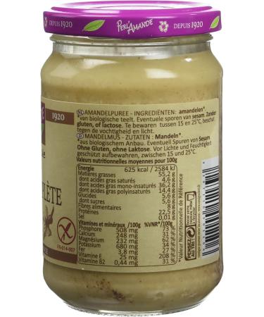 PERL'AMANDE - Raw Puree - 100% Whole Almond - Organic - 300 g - Buy Online on GoSupps.com