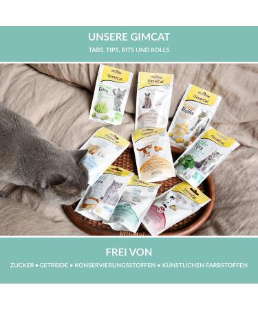 GimCat Cheese Rollis - Grain-Free Vitamin-Rich Cat Snack with Real Hard Cheese - Pack of 6 (140g Each) for International Shipping - Buy Online on GoSupps.com