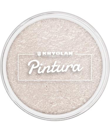 Kryolan Pintura Water Color Schminke 25ml color: Pearl White washable vegan without perfume without parabens gluten -free - ideal for children party carnival carnival & Halloween