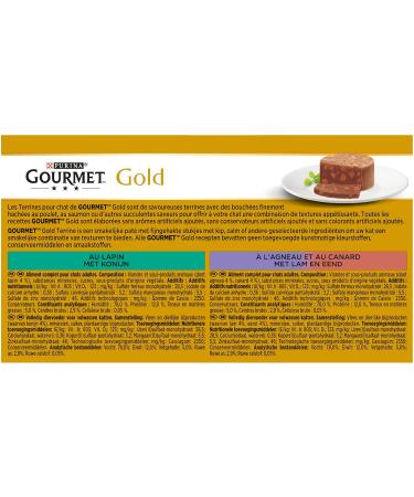 Gourmet Les Terrines 4 x 85g - Rabbit Chicken Lamb Duck Salmon | 24 Pack - Premium International Shipping - Buy Online on GoSupps.com